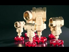 Χυτοσιδηρό Χειρολαβή Θηλυκό X Θηλυκό 4 ιντσών Βαλβίδα Πυλώνων από Ορείχαλκο