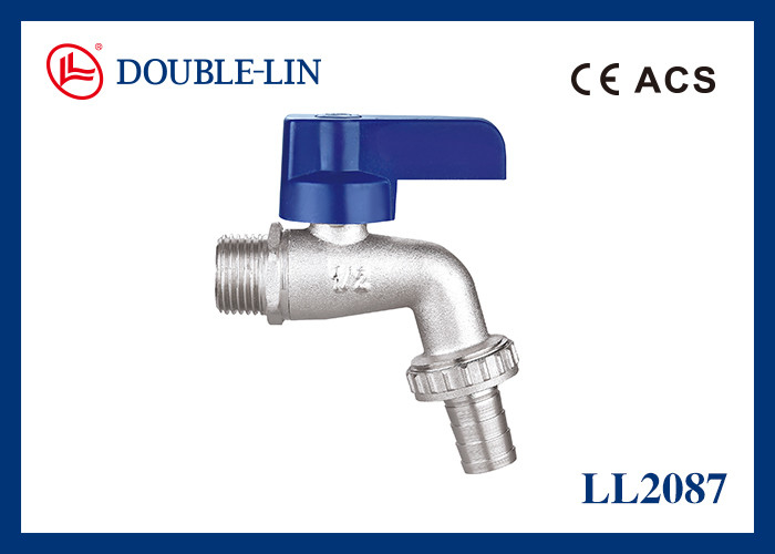 Σπείρωμα ISO228 ABS Επίπεδη Λαβή Μοχλού 1/2" X 3/4" Ορειχάλκινοι Κρουνοί με Διπλό Δακτύλιο O-ring Τύπου Στελέχους